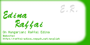 edina raffai business card